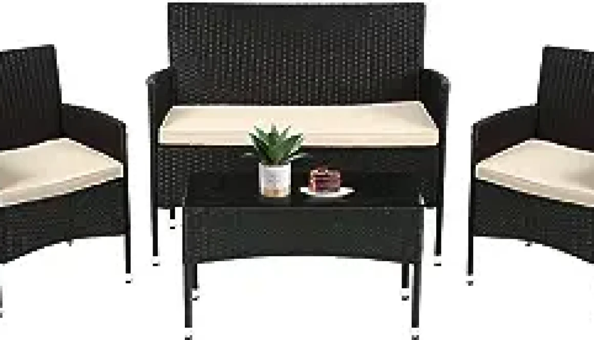 4 piece rattan patio